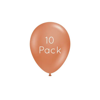 Tuftex | Burnt Orange Mini Balloons | Orange Party Supplies NZ