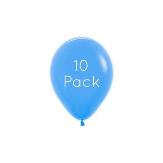 Neon Blue Mini Balloons - 10 Pkt