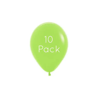 Neon Green Mini Balloons - 10 Pkt