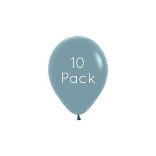 Pastel Dusk Blue Mini Balloons - 10 Pkt