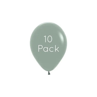 Pastel Dusk Laurel Green Mini Balloons - 10 Pkt