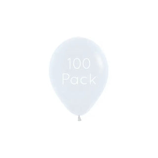 White Mini Balloons - 50 Pkt