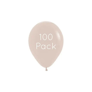 White Sand Mini Balloons - 100 Pkt