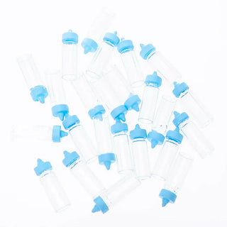Mini Blue Baby Bottles | Boy Baby Shower Supplies