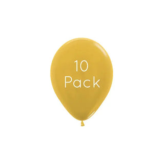 Sempertex | Metallic Gold Mini Balloons | Gold Party Supplies NZ