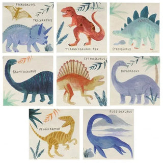 Meri Meri | Dinosaur Kingdom Beverage Napkins | Dinosaur Party Supplies