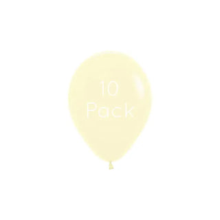 Pastel Matte Yellow Mini Balloons | Yellow Party Supplies