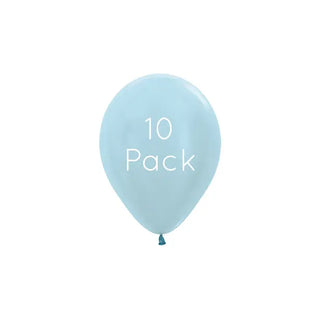 Sempertex | Pearl Blue Mini Balloons | Blue Party Supplies NZ