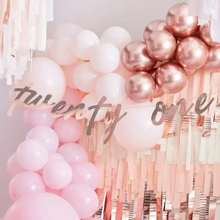 Ginger Ray | Rose Gold Twenty One Banner | 21st Birthday Party Supplies