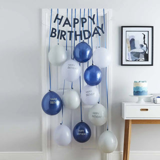 Ginger Ray | Blue Birthday Door Decoration Kit | Blue Party Supplies NZ