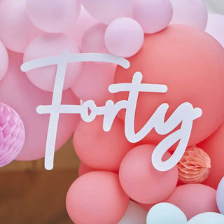 Ginger Ray | Forty Birthday Sign | 40th Birthday Party Supplies NZ