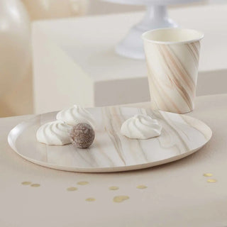 Ginger Ray | Natural Marble Plates | Neutral Party Supplies NZ