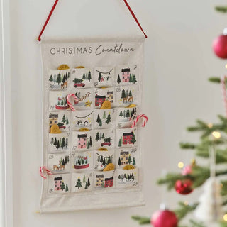 Ginger Ray | Fabric Christmas Advent Calendar | Advent Calendars NZ
