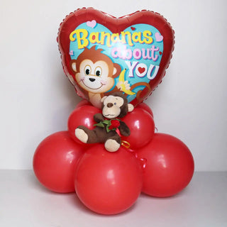 Monkey Valentines Balloon Sculpture | Valentines Gifts NZ