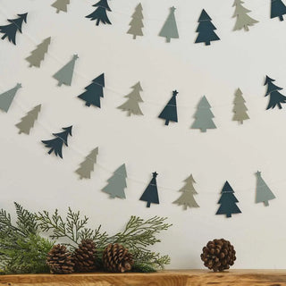 Ginger Ray | Green Christmas Tree Garland | Christmas Decorations NZ