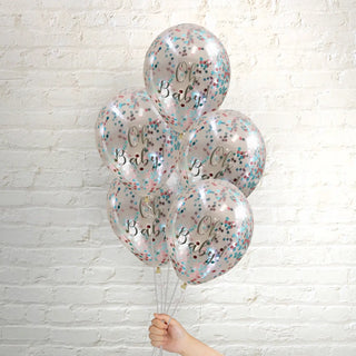 Pop Balloons | Gender Reveal Confetti Balloons | Gender Reveal Party Supplies NZ