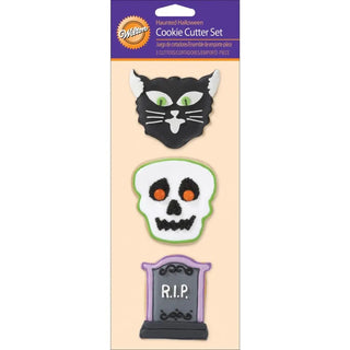 Wilton | Haunted Halloween Cookie Cutter Set | Halloween Party Supplies NZ