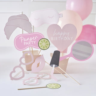 Ginger Ray | Pamper Party Photo Booth Props | Slumber Party Supplies NZ