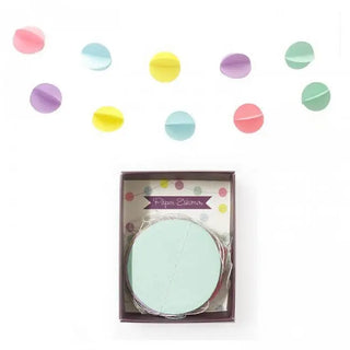 Paper Eskimo Mini Garland - Pastel Rainbow Confetti