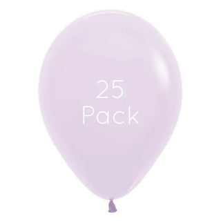 Pastel Matte Lilac Balloons - 25 Pkt