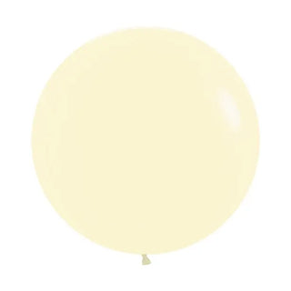 Giant Pastel Matte Yellow Balloon - 60cm
