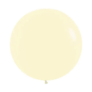 Giant Pastel Matte Yellow Balloon - 60cm