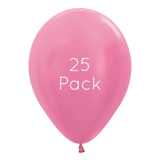 Pearl Fuchsia Balloons - 25 Pkt