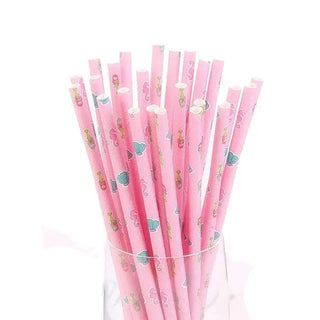 Pink Mermaid Straws | Mermaid Party Supplies