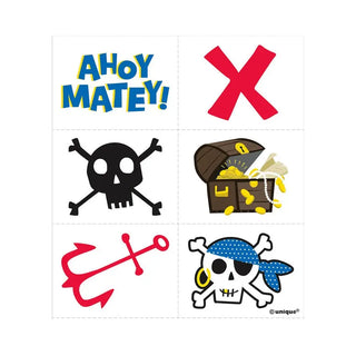 Ahoy Pirate Tattoos | Pirate Party Supplies