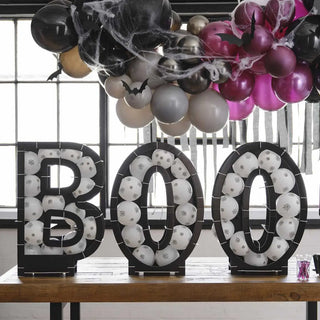 Ginger Ray | Black BOO Balloon Mosaic Kit | Halloween Decorations NZ