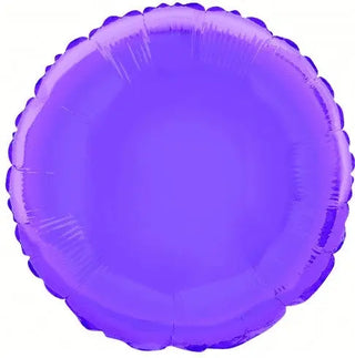 Purple Round Foil Balloon