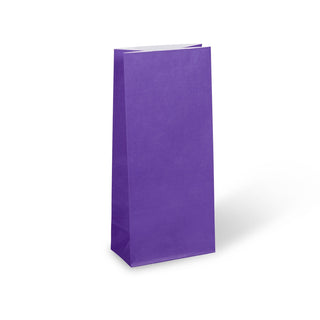 Violet Purple Paper Party Bag 22cm x 10cm - 8 Pkt