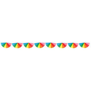 Rainbow Paper Fan Garland | Rainbow Party Supplies NZ