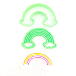 Rainbow Cookie Cutter & Embosser | Rainbow Party Supplies NZ
