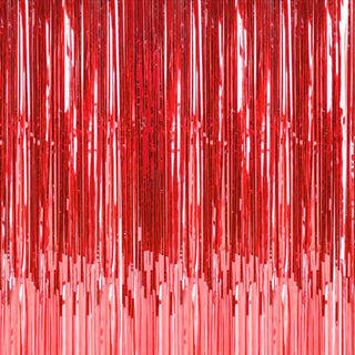 Red Foil Backdrop Curtain | Red Party Supplies NZ