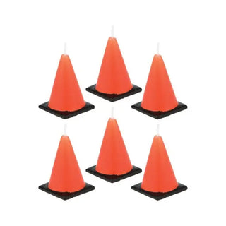 Road Cone Candles | Construction Party Theme & Supplies