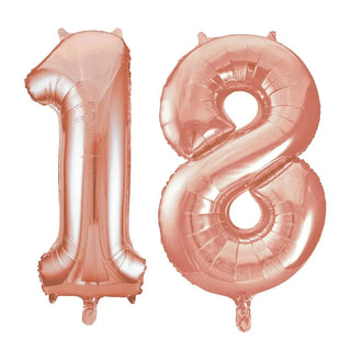 Meteor | giant 18 rose gold balloon | 18th birthday party supplies