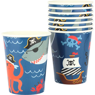 Pirate Party | Sailor Party | Pirate Cups | Birthday Cups 