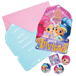 Shimmer and Shine Invitations | Shimmer and Shine Party Supplies NZ