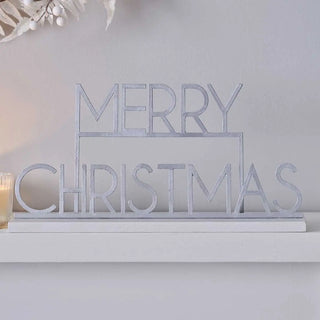 Ginger Ray | Mantle Decoration Merry Christmas Sign | Christmas Decorations NZ