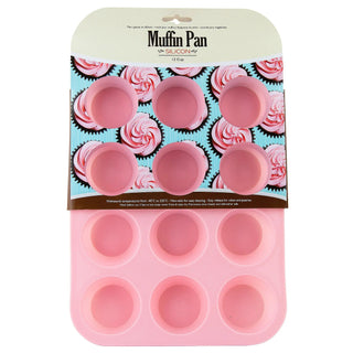 Unknown | Silicone Muffin Pan - 12 Cup | Baking party supplies NZ