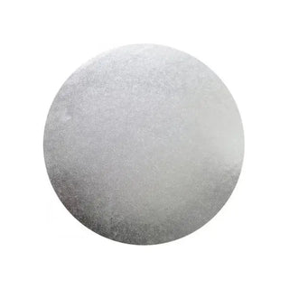 GoBake | Masonite Silver Round Cake Board - 25cm/10in