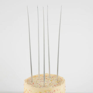 Silver Candles | Tall Candles | Birthday Candles | Tapered Candles 