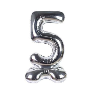 Air Fill Foil Balloon | Number 5 Balloon | Silver Balloon