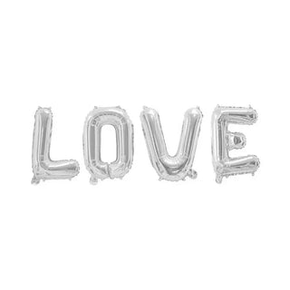 Silver Love Balloon Banner | Wedding Decorations