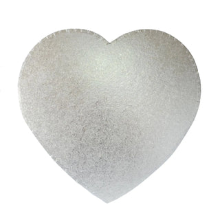 Silver Heart Cake Board | Heart Cake Supplies