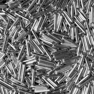 Metallic Silver Rods Sprinkles | Silver Party Supplies