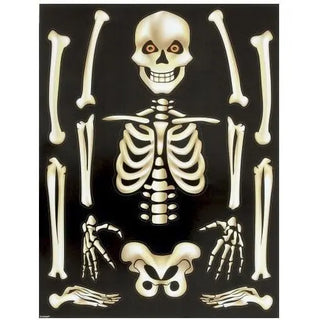 Skeleton Window Clings | Halloween Party Theme & Supplies