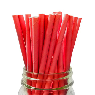 Red Paper Straws | Red Party Supplies