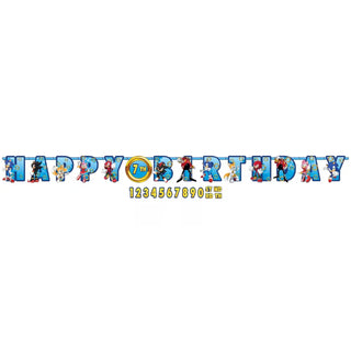 Sonic the Hedgehog Add an Age Banner | Sonic the Hedgehog Party Supplies NZ